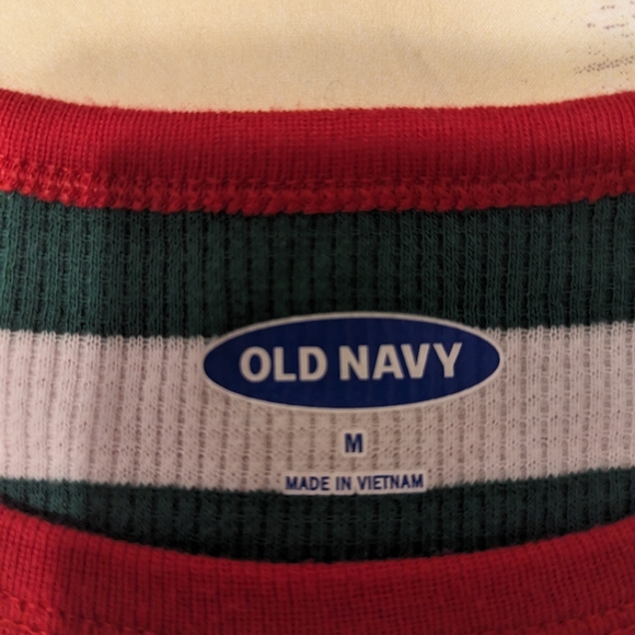 Green and white Jingle Jammies - Picture 2 of 2